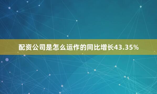 配资公司是怎么运作的同比增长43.35%