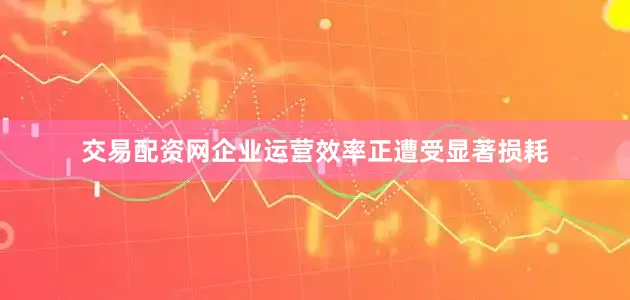 交易配资网企业运营效率正遭受显著损耗