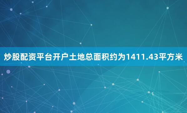 炒股配资平台开户土地总面积约为1411.43平方米