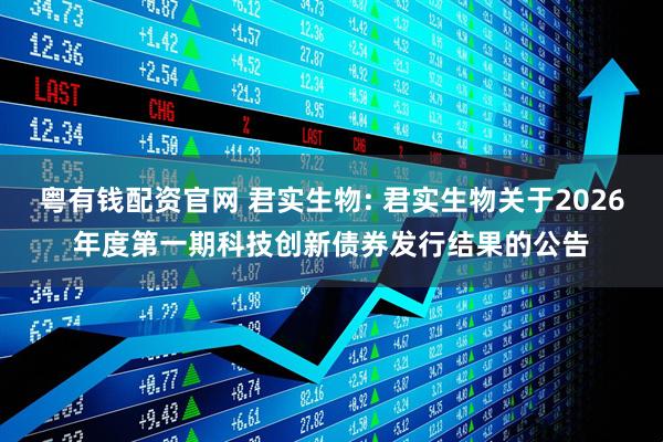 粤有钱配资官网 君实生物: 君实生物关于2026年度第一期科技创新债券发行结果的公告